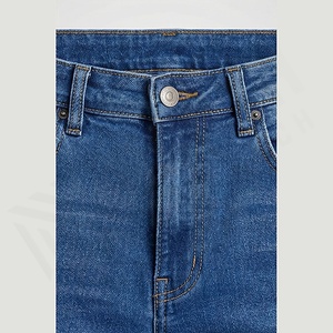 Nouveau design, pantalon en jean décontracté pour homme, coupe slim, jambe droite, coton, streetwear, couleur personnalisée, broderie, haute rue - Product Image 4
