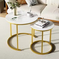 Vente à chaud de table basse moderne en métal table d'appoint et table centrale pour la maison salon meubles élégants pour les espaces de vie