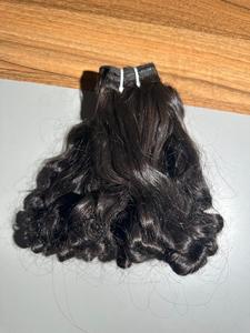 Extensions de cheveux humains bouclés et légers pour bébé, avec brillance naturelle, texture lisse, structure en vrac, vente en gros : non permanentes - Product Image 5