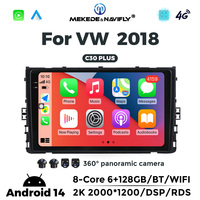 MEKEDE C30 Plus, Unidad Principal de Navegación para Auto, Pantalla Android, Reproductor MP3, Video, Radio para VW 2018