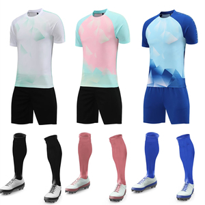 OEM Service Custom Soccer Uniform Breathable <b>Athletic</b> Jersey Shorts Set with Anti-UV Quick Dry Features for Team Sports Training - Product Image 3