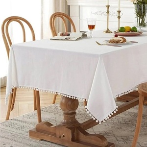 Nappe de banquet carrée de luxe en coton imperméable, couleur personnalisée, lavable, pour l'intérieur et l'extérieur - Product Image 1