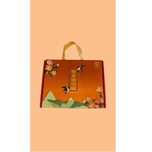 กล่องแข็งแบบพับได้เคลือบเงาสีทองยูวีแบบกำหนดเองสำหรับปั๊มฟอยล์สลักลายนูนริบบิ้นบรรจุภัณฑ์รังนก - Product Image 1