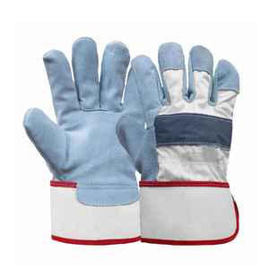 Gants de travail en cuir à prix fixe en gros Protection des mains en peau de vache de haute qualité Gants de travail en cuir de vente à chaud - Product Image 3
