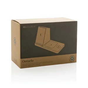 Caricatore Wireless 3-in-1 Ontario, Portapenne Sostenibile e Compagno per Gadget - Product Image 4