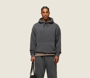 เสื้อฮู้ดแขนยาวสำหรับผู้ชายเสื้อผ้าฟิตเนสแขนยาวแบบสตรีทสวมใส่สบายโลโก้ตามสั่ง - Product Image 4