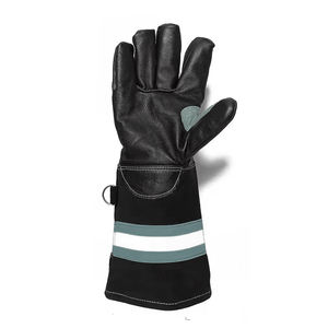 Diseño personalizado de cuero de seguridad a prueba de fuego guantes de soldadura de alta calidad precio barato fabricante superior guantes de bomberos - Product Image 3