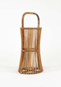 Support de parapluie en rotin fait à la main, panier à parapluie en osier avec poignée, rangement naturel, décoration d'entrée de maison, fabriqué au Vietnam - Product Image 2