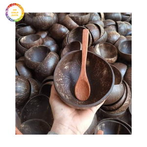 ชามกะลามะพร้าวทำมือ ภาชนะสำหรับรับประทานอาหาร โครงสร้างแข็งแรง รูปทรงมั่นคง สำหรับการสั่งซื้อจำนวนมากและการส่งออก - Product Image 1