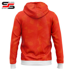 Sweat-shirts à capuche surdimensionnés pour hommes avec fermeture éclair personnalisée en sublimation intégrale, style streetwear, sport, fermeture éclair intégrale - Product Image 2