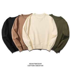 Polaire de haute qualité Logo personnalisé Pull Coton Top Vente Sweat Hommes Poids Lourd Ras Du Cou Populaire Hommes Sweat - Product Image 1