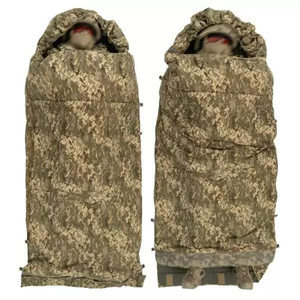 Saco de Dormir con Construcción de Nailon Aislado, Diseño Resistente al Viento para 4 Estaciones, Compacto y Plegable, Estilo Exterior DUGOUT-R CAMO - Product Image 4