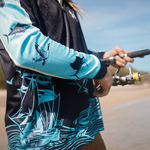 Polos unisexes en satin à manches longues UPF50 + de qualité supérieure pour adultes, chemises décontractées à séchage rapide, respirantes et tricotées, pour la pêche - Product Image 3