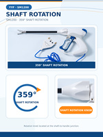 YYF SM1200 Instrument vétérinaire de scellement bipolaire des vaisseaux 10mm 20cm à embout droit, forceps réutilisable autoclavable pour chirurgie ouverte