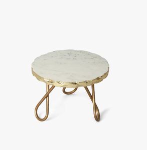 การออกแบบใหม่หินอ่อนสีขาวยืนเค้กสำหรับการใช้งานงานแต่งงานบ้านโรงแรมร้านอาหารพรรคส่งออกที่มีคุณภาพสูงขายตรงจากโรงงาน - Product Image 2