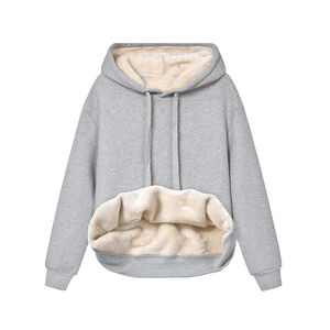 Sweats à capuche lourds pour femmes 100% coton chaud vêtements d'hiver marque personnalisée Logo imprimer sweats à capuche femmes 2026 - Product Image 2