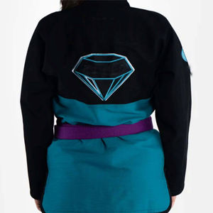 Combinaison de lutte blanche personnalisée, ensembles extensibles, légers, respirants, tenue d'entraînement d'arts martiaux avec ceinture pour adultes - Product Image 3