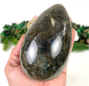 Huevo de labradorita Natural grande, gran oferta, mejor calidad, regalo de cristal Extra grande - Product Image 6