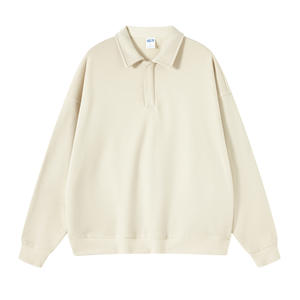 Mode du fabricant Street Wear Sweats à capuche et pulls pour hommes Col rabattu et fermeture éclair Design 100% pur coton - Product Image 4