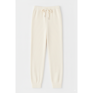 Pantalon de jogging côtelé pour femme, très élastique, coupe ample, coupe-vent, respirant, écologique, avec cordon de serrage réglable, pour l'hiver - Product Image 1