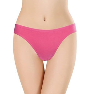 Fait sur mesure 100% coton couleur rose taille basse dames string chaud meilleur prix d'usine Bangladesh - Product Image 2