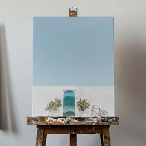 Puerta Azul Ostuni, Diseño Metálico Duradero - Product Image 2