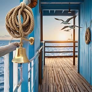 Campana de latón macizo para barcos, montaje en pared, anillo transparente para uso en interiores y exteriores, soporte pesado de latón macizo, tamaño de campana de barco, 5 pulgadas - Product Image 4