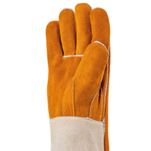 Guante de soldadura Guantes multifuncionales para trabajos Soldador resistente al calor Guante de cuero protector de Pakistán - Product Image 6