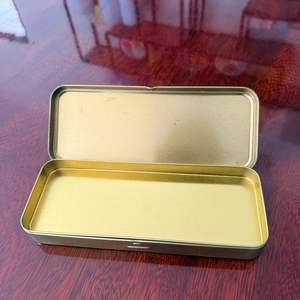 OEM ODM Manufacture Tin Can case Metal <b>Box</b> Packaging <b>with</b> Hinged <b>Lid</b> <b>Small</b> Wholesale Custom Tin <b>Box</b> - Product Image 3
