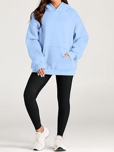 Sweat-shirt polaire d'hiver en vrac pour femmes pull à manches longues épais OEM vente en gros Streetwear 100% coton polaire - Product Image 4