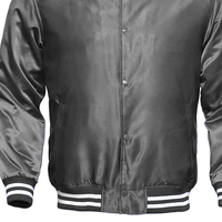 Veste universitaire en satin pour homme High Raiders, grande taille, en polyester et soie, imperméable, réversible, sportive, avec boutons-pression, personnalisable