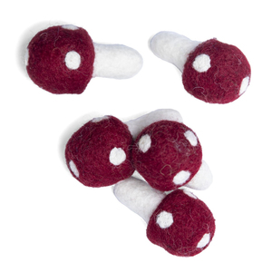 Vibrant Education Organic Design Felt Mushroom Christmas Tree Ornament Home Festival <b>Decoration</b> <b>Party</b> Gift Stuffed Animal Toys - Product Image 2