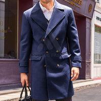 Manteaux en laine pour hommes de style antique, design unique, qualité supérieure, col rabattu, fermeture à boutons, écologiques, respirants et confortables
