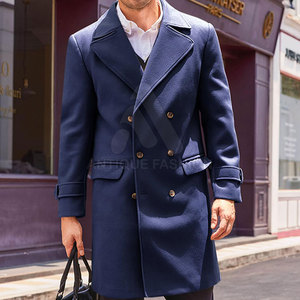 เสื้อโค้ทเทรนช์ผ้าขนสัตว์สำหรับผู้ชาย ดีไซน์โดดเด่น พรีเมียม ปิดด้วยกระดุม เป็นมิตรกับสิ่งแวดล้อม ระบายอากาศได้ดี สวมใส่สบาย ขายดีที่สุดทางออนไลน์ - Product Image 3