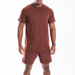 High Quality Customized Men's Short Sleeve T-Shirt Shorts <b>Twin</b> <b>Set</b> Breathable Casual Wear for Men - Product Image 1