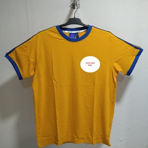 T-shirt homme personnalisé à la mode OEM T-shirt uni durable à manches courtes T-shirt unisexe d'été pour homme col en O taille libre - Product Image 2