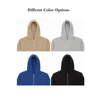 Pull-over en mohair anti-rétrécissement sur mesure avec fermeture éclair sur le devant pour homme, pull en maille jacquard surdimensionné et moelleux pour l'hiver