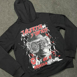 Chándales de Invierno Transpirables de Algodón 100% de Alta Calidad con Logotipo Personalizado OEM, 500 g/m², Ligeros, Unisex, Sudadera con Capucha y Pantalones Acampanados - Product Image 3