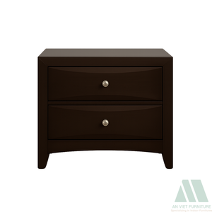 Vente en gros de meubles de chambre à coucher en bois massif du Vietnam meuble de rangement moderne prêt à assembler table de chevet villa personnalisée à 4 tiroirs - Product Image 4