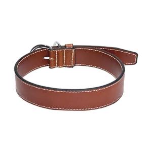 OEM ปลอกคอสัตว์เลี้ยงหนังพรีเมี่ยมหรูหรากว้างปรับได้ทนทานหนังวัวแท้นุ่มสบายสำหรับสุนัขขนาดใหญ่แบบมาเลเซียสูง - Product Image 2