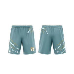 Pantalones cortos de fútbol de secado rápido para hombre al por mayor gris con logotipo personalizado pantalones de entrenamiento de fútbol con cintura elástica - Product Image 1