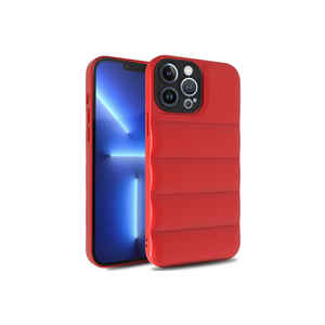 Coque en silicone Netzy Protective SAFA Kasis pour iPhone 12 Pro Max, antichoc, rouge, en PVC, compatible avec les modèles 14 Plus et 13 Pro Max - Product Image 1