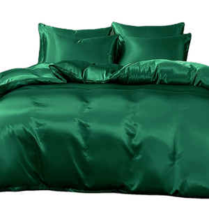 100% coton Satin tissé 300tc drap de lit séchage rapide Premium hôtel lin luxe plaine teint 4ft personnalisable maison hôtel utilisation - Product Image 1