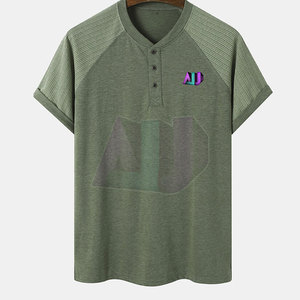 Camiseta Clásica de Manga Corta para Hombre, 100% Algodón, Cuello Redondo, Textura Suave, Transpirable, Ecológica, de Secado Rápido, Estilo Casual - Product Image 1