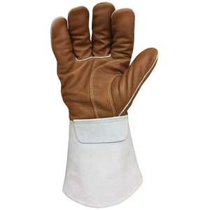 Venta al por mayor de bajo precio por encargo guantes de soldadura guantes de trabajo de invierno con vaca de cuero partido guantes de soldadura - Product Image 6