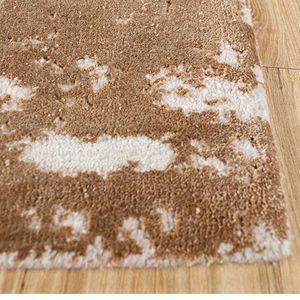 Ensembles de tapis d'intérieur en peluche antidérapants, rembourrés, résistants aux taches, respectueux des animaux domestiques, antimicrobiens, modernes, de grande taille, orange, de haute qualité - Product Image 4