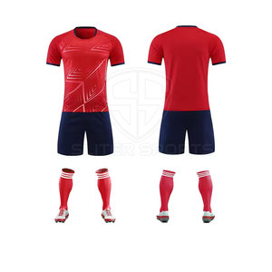 Kit de uniforme de fútbol para hombre transpirable de talla grande al por mayor ropa de fútbol sostenible - Product Image 5