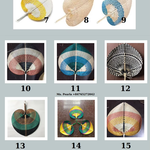 Abanico plegable de bambú hecho a mano con logotipo personalizado arte popular estilo pintado recuerdo barato para promoción - Product Image 1