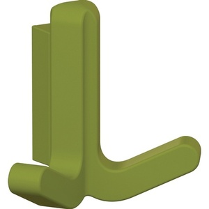 HEWI Series 477 Matt Elastic Plastic (TPU) <b>Wall</b> <b>Hooks</b> & Coat <b>Racks</b> 74 Apple Green Double <b>Hook</b> Height 69 mm - Product Image 1