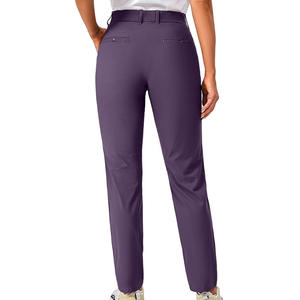 Pantalons de golf personnalisés OEM pour femmes, étiquettes de broderie imprimées en tissu coupe ajustée, tailles de couleur pour équipes, clubs ou individus - Product Image 2